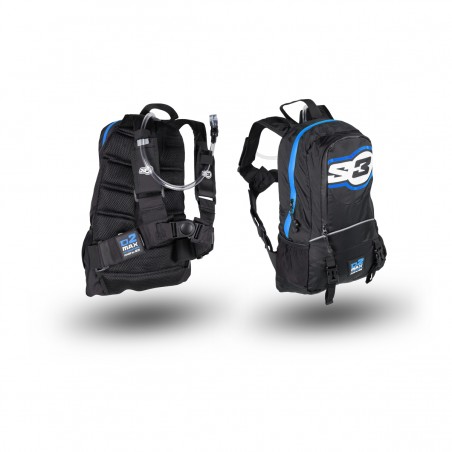 Mochila Hidratación azul S3 O2 max para Trial y Enduro