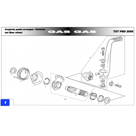 Starter sprocket GASGAS TXT Trial