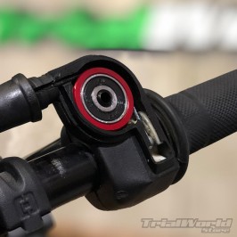 Trial bike throttle bearing roulette