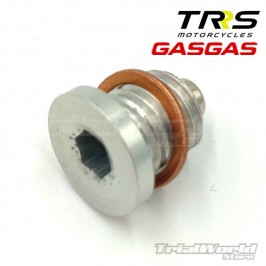 Trial oil drain plug with magnet