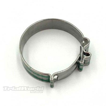 Cooling hose clamp for trial motorbikes