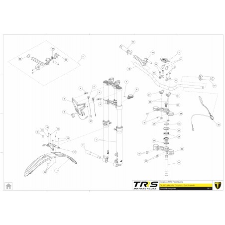 Eje rueda delantera para TRRS