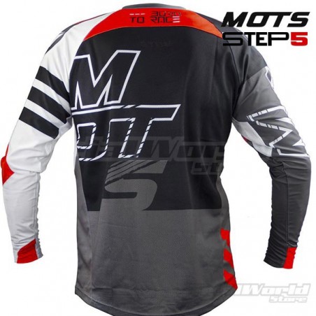 Camiseta Trial MOTS Step5 negro y blanco