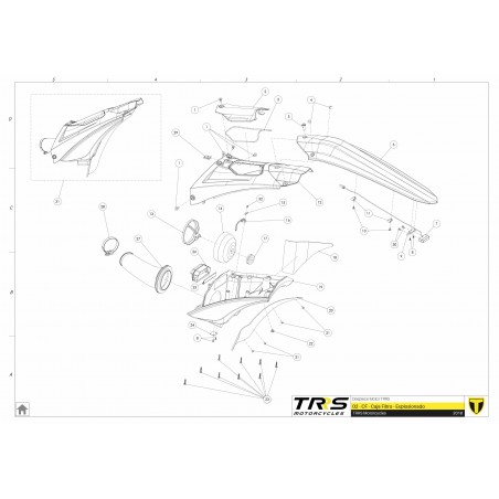 Caja inferior del filtro de aire TRRS