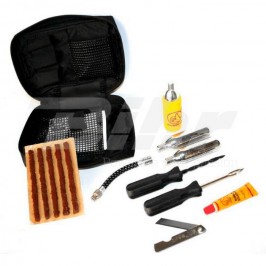 Puncture repair kit for tubeless tyres with patches