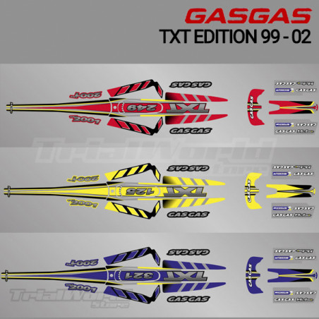 Kit adhesivos GasGas TXT Edition 1999 a 2002