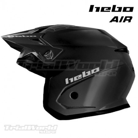 Casco Trial Hebo Zone 5 AIR negro monocolor