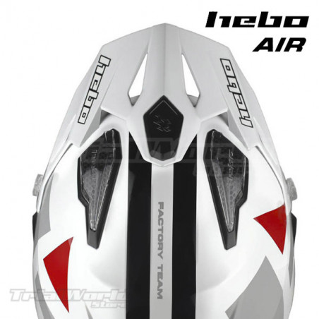 Casco Trial Hebo Zone 5 AIR H-Type White