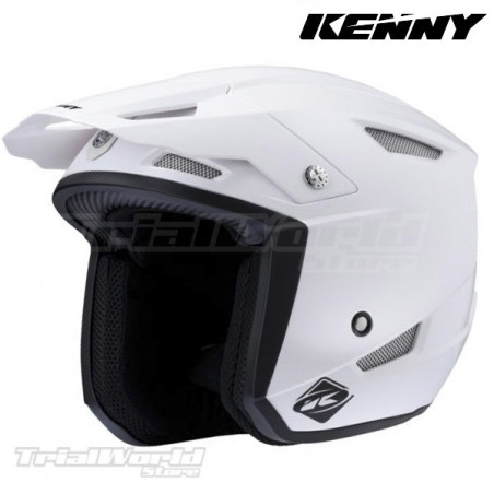 Casco Kenny racing trial UP blanco