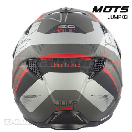 Casco de Trial MOTS Jump UP03 Gris