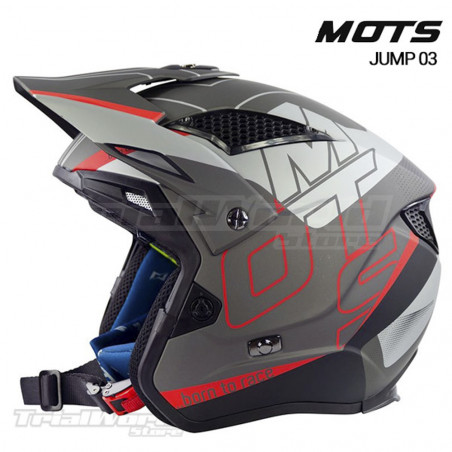 Casco de Trial MOTS Jump UP03 Gris