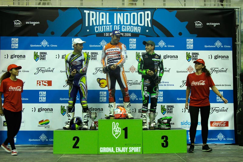 Podio Trial Indoor Girona 2016