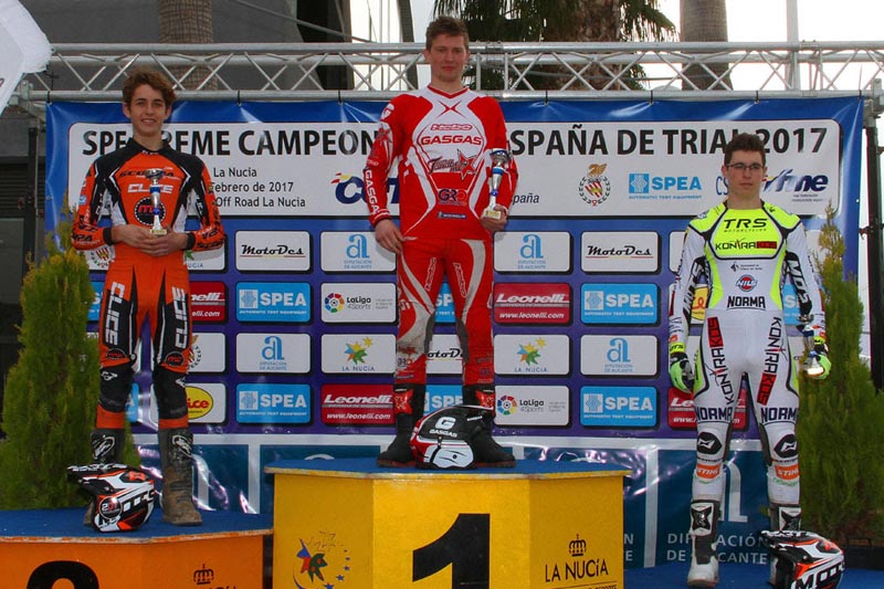 Podium TR2 Trial La Nucia 2017