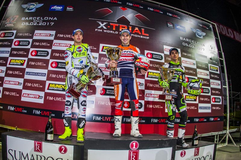 podium xtrial barcelona 2017