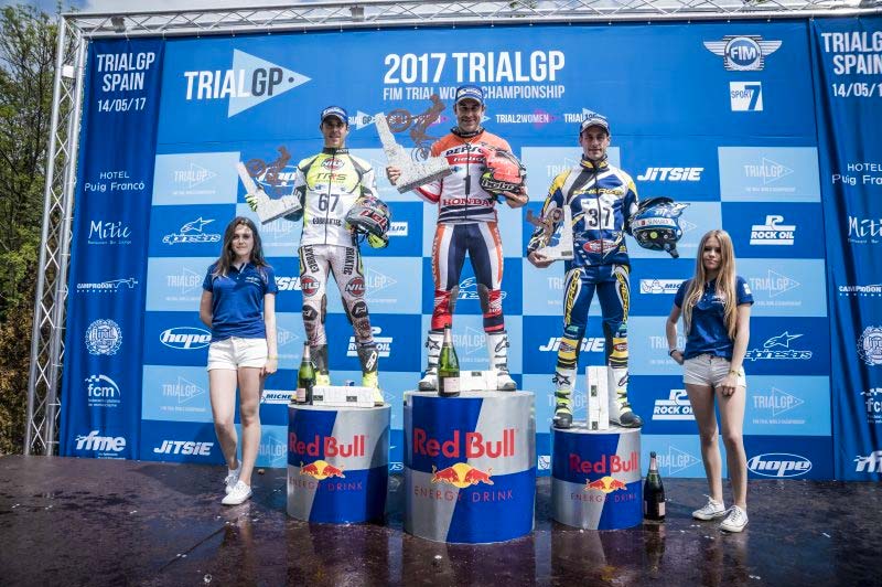 Podium GPO Espagne Trial 2017