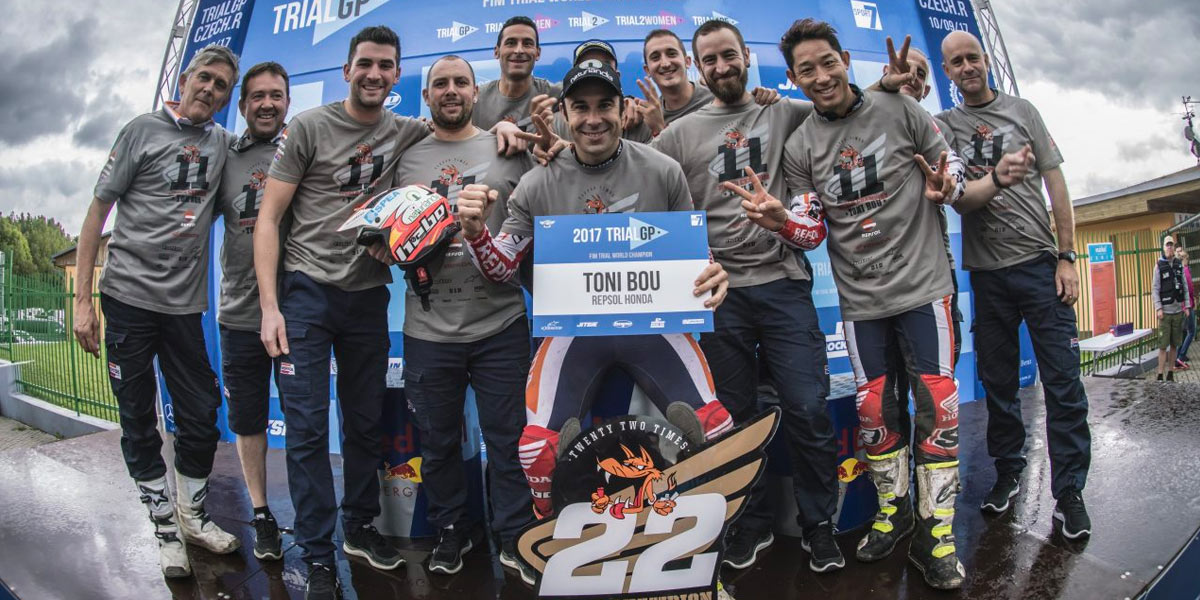 toni bou 22 world champion