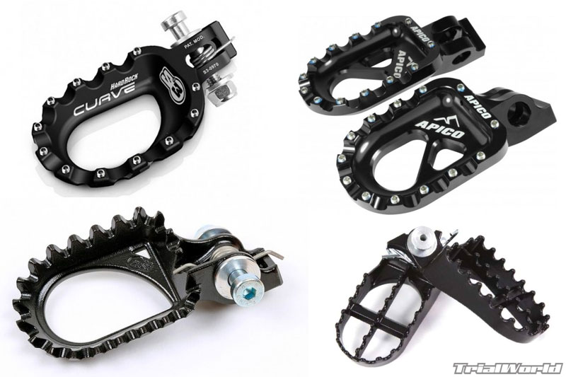 Comparatif des repose-pieds Moto Trial