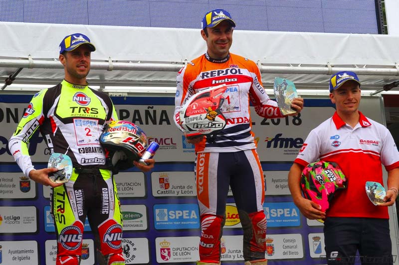 TR1 Podium Pobladura Trial 2018