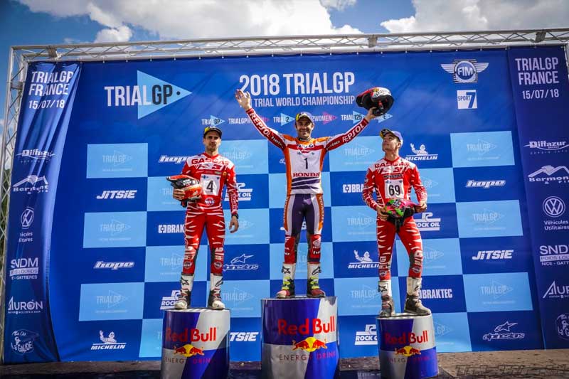 Podium du GP de France 2018