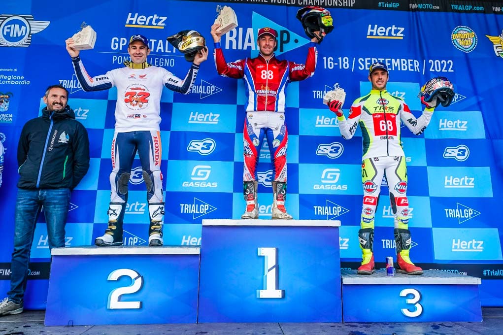 Podium TrialGP Italia 2022