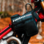 HEBO presents panniers for the tank of the trial bike